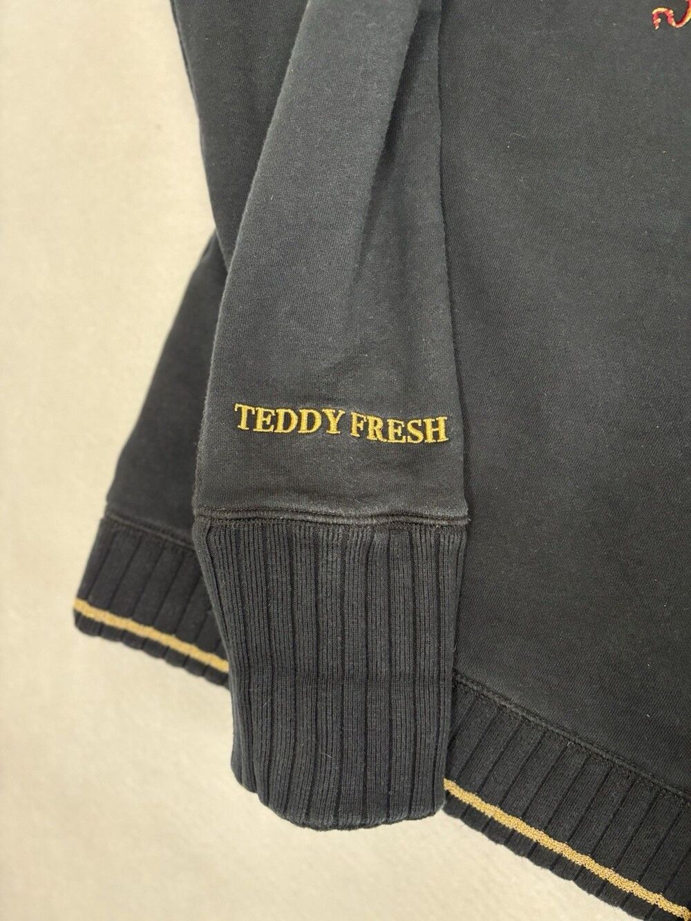 Teddy Fresh x Elton John Baroque Portrait Hoodie Black/Gold - Men's M - RARE - Picture 7 of 9